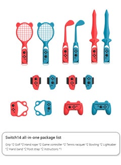 ديفاسو مجموعة إكسسوارات رياضية 14 في 1 لجهاز Switch  - Image 1