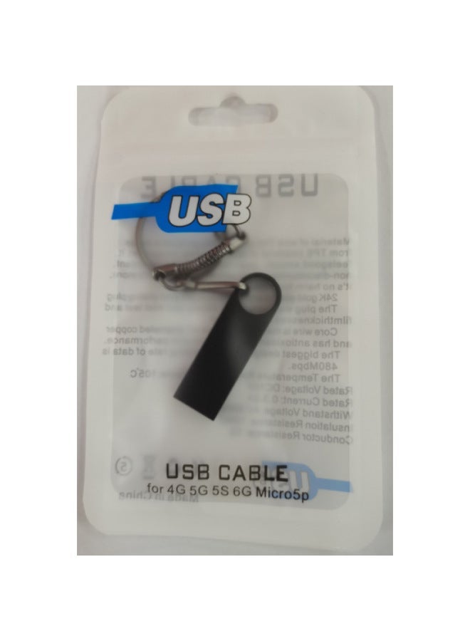 Direct Metal U Disk Waterproof 8g 16g 32g 64g Lettering LOGO Gift Disk-Color:Black-Capacity:64GB  - Image 1