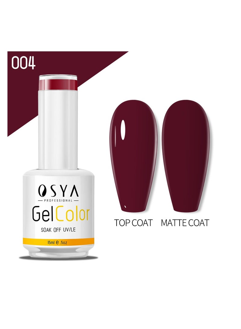 OSYA gel Nail Polish Collection Soak Off UV&LED CANNI OUTPUT Gel polish 15ml (004) - Image 1