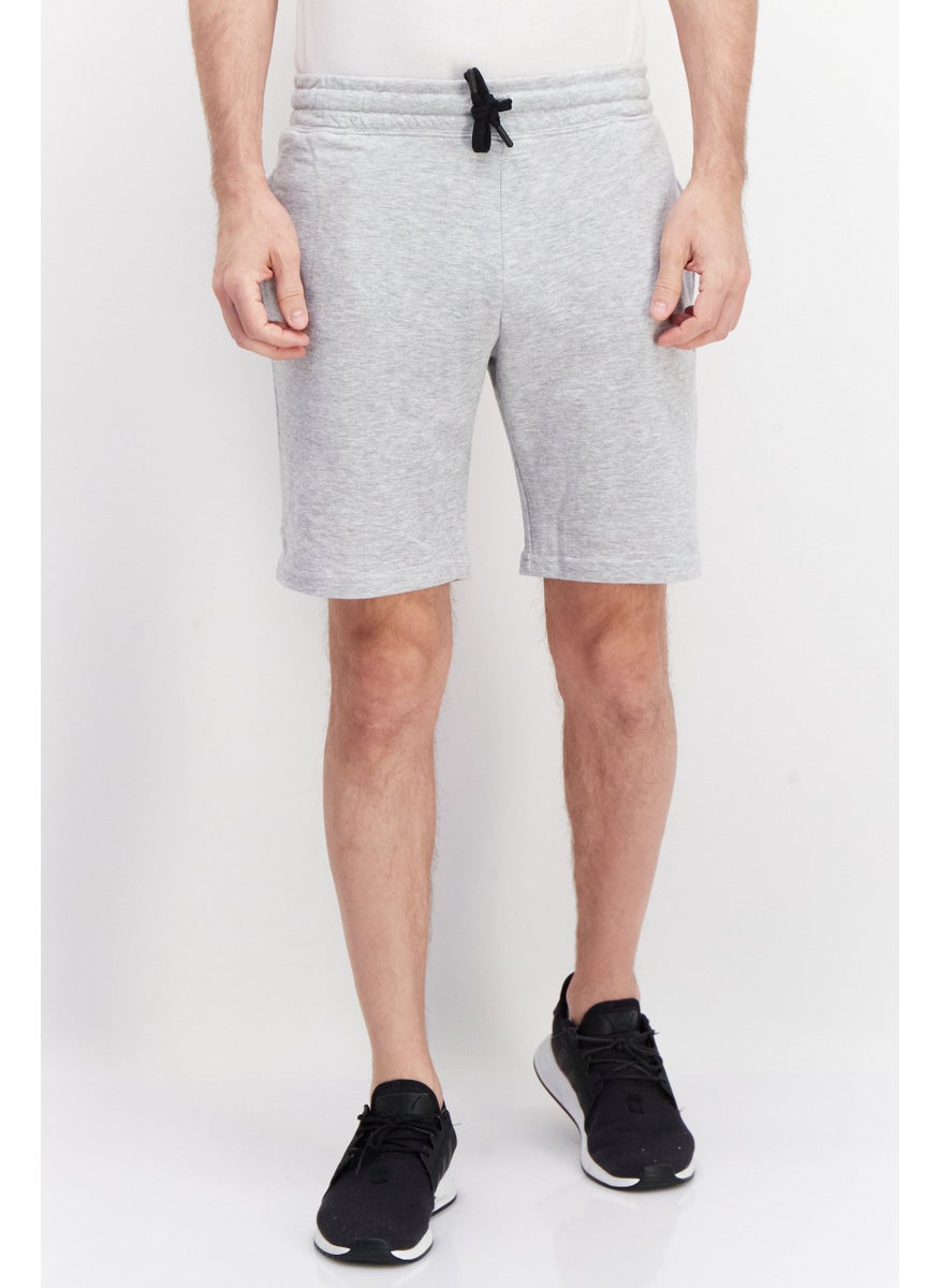 Kenneth Cole Men Drawstring Heather Basic Short, Grey  - Image 1