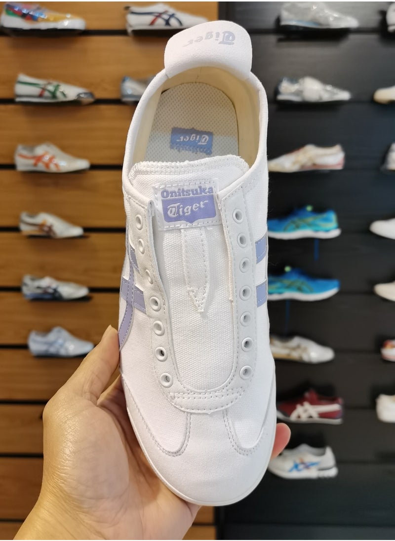 Onitsuka Tiger White and Purple MEXICO 66™ SLIP-ON Sneakers  - Image 3