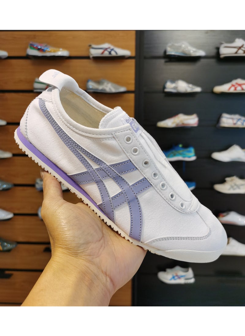 Onitsuka Tiger White and Purple MEXICO 66™ SLIP-ON Sneakers  - Image 4