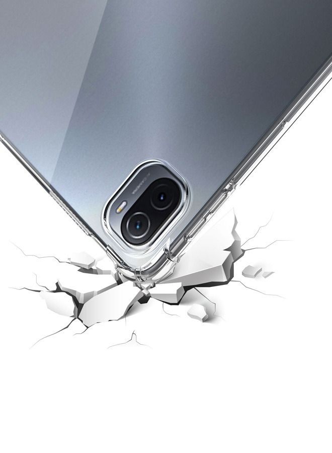 جراب Xiaomi Pad 5/5 Pro مقاس 11 بوصة ، جراب واقٍ ضد الصدمات للكمبيوتر اللوحي ، غطاء سيليكون مضاد للسقوط ، وسادة هوائية ناعمة من مادة TPU مع حامل قلم من أجل Pad 5 Pro / Pad 5 شفاف - Image 3