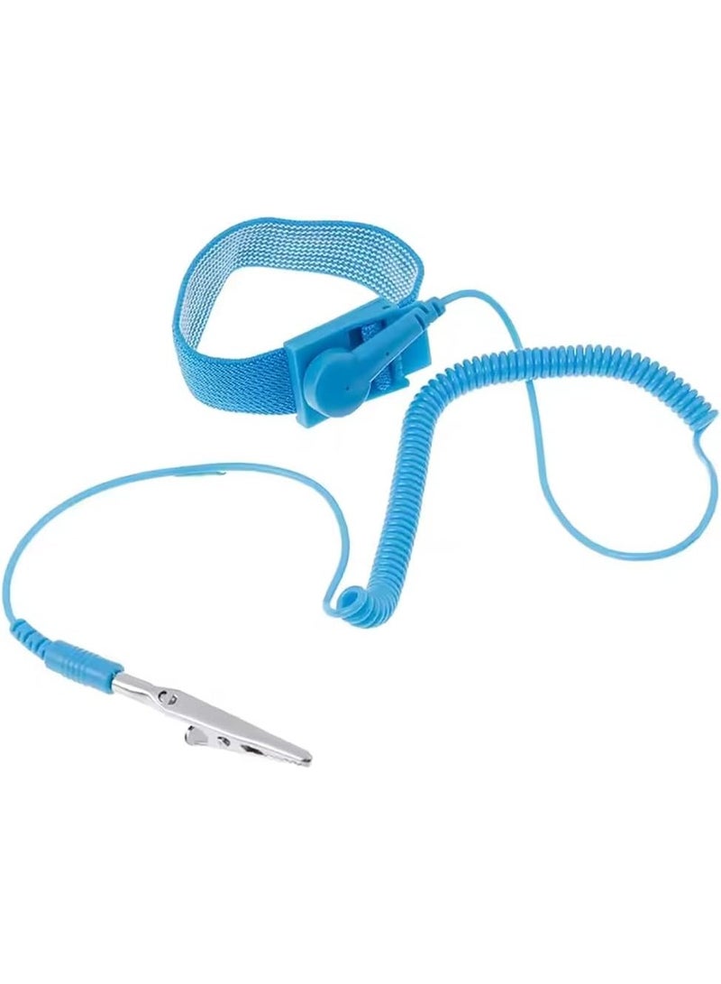 Rubik Anti Static Wrist Strap, 1.7m Antistatic Wristband Bracelet with Grounding Wire and Alligator Clip for ESD Mat, PC, Computer Building, Electronics Repair  - Image 5
