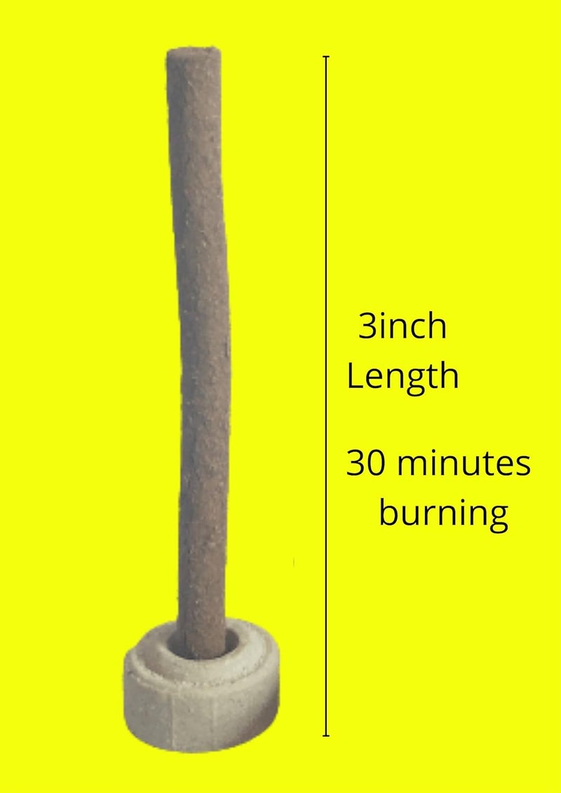 Gaumayam Gaumayam Herbal dhoop Sticks for puja Having 100 cowdung dhoop Sticks of guggal dhoop loban dhoop 2 in 1 Monthly Saver Pack - Image 5