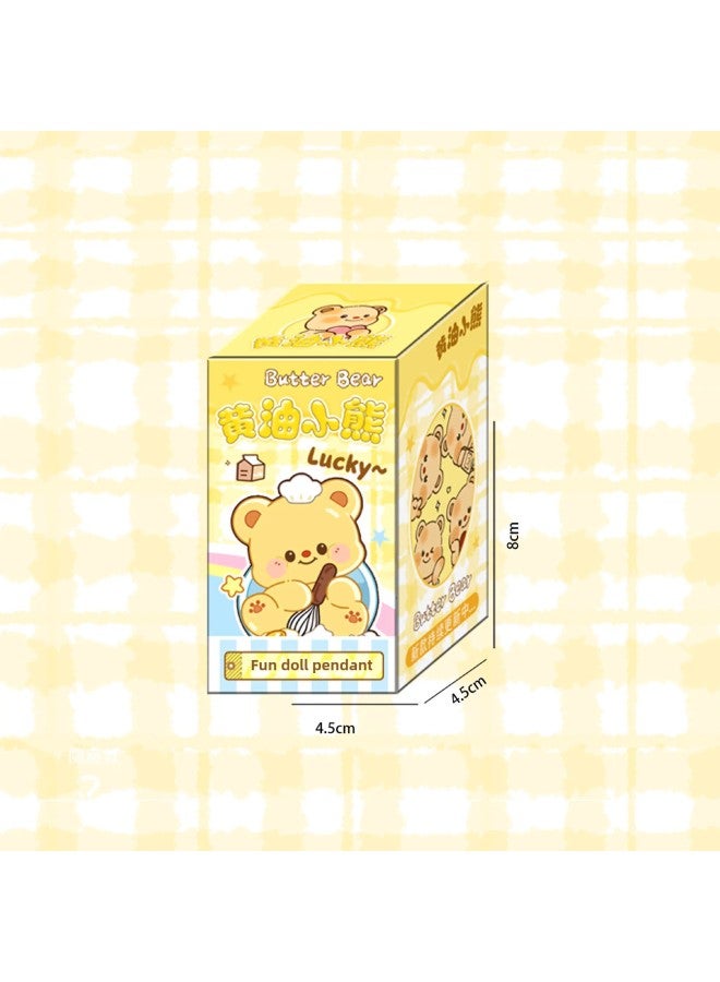 Butter Bear Blind Box Doll Ornaments Cave Happy Surprise Children's Toys Birthday Trendy Play Hand-made Gift-Color:Butter Bear (24 Pieces Per Box, Shot At 24 Times)  - Image 4