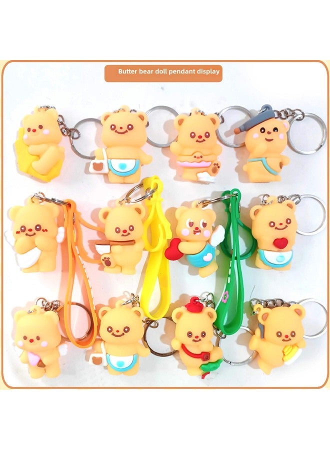 Butter Bear Blind Box Doll Ornaments Cave Happy Surprise Children's Toys Birthday Trendy Play Hand-made Gift-Color:Butter Bear (24 Pieces Per Box, Shot At 24 Times)  - Image 5