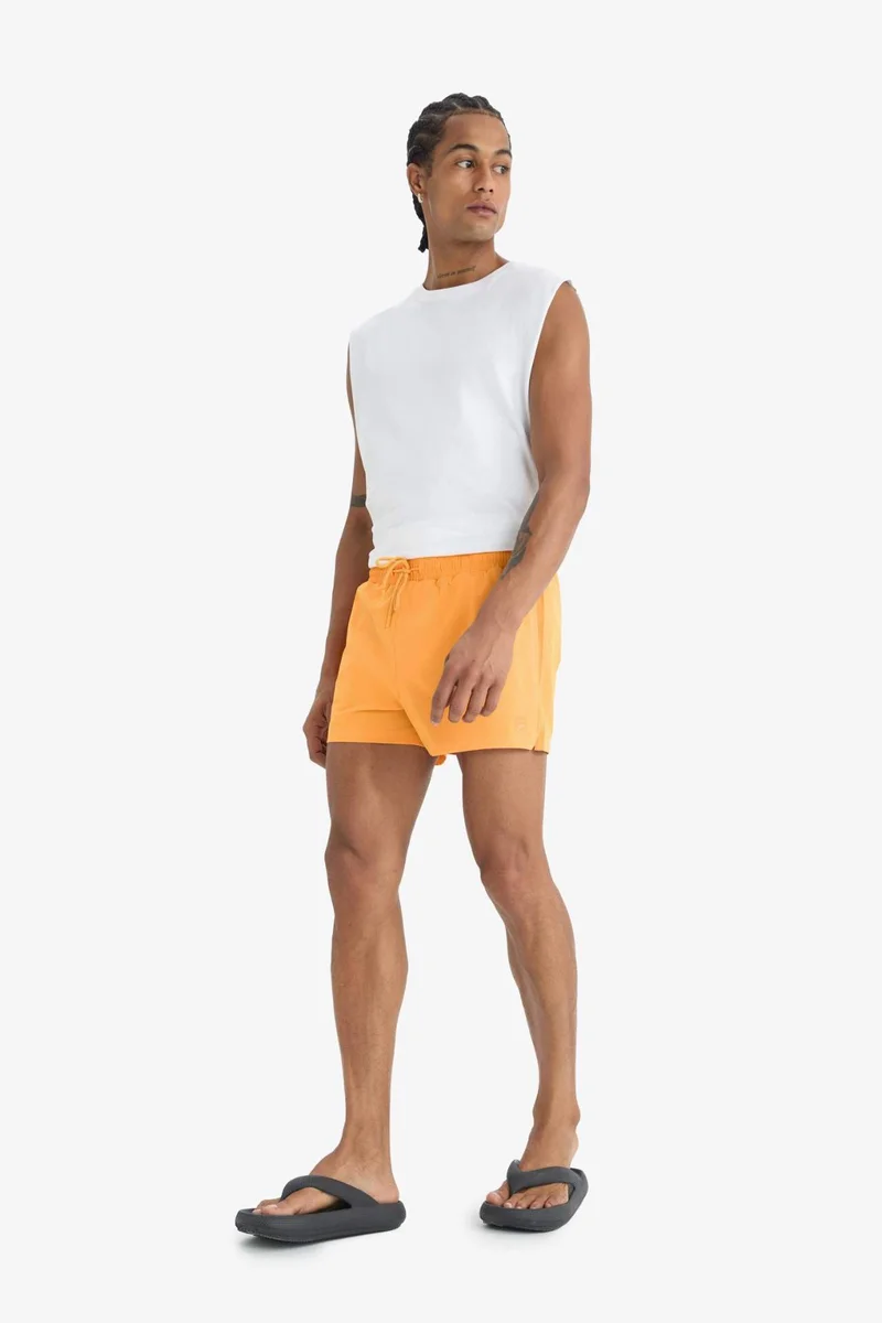 ديفاكتو DeFactoFit Andy Printed Flexible Textured Sports Swim Shorts