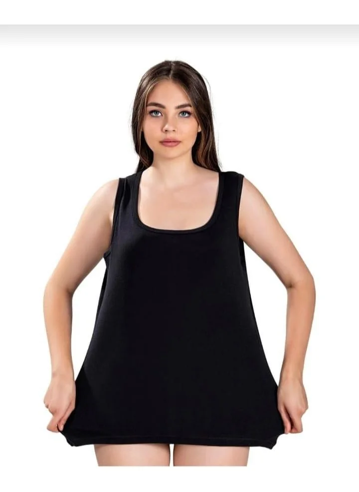 Jiber 640 Women's Battal Wide Strap Undershirt 6 Pieces