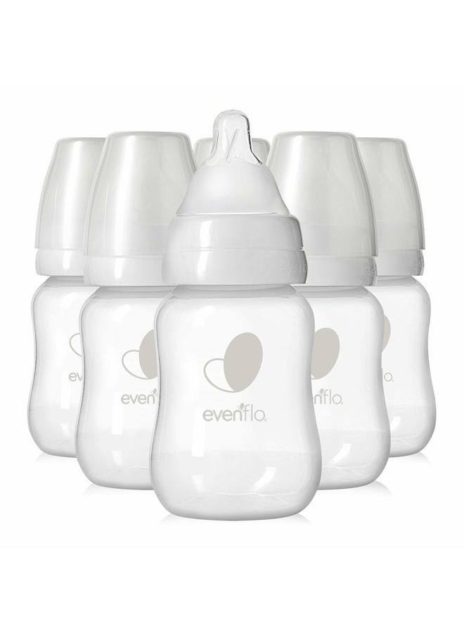 evenflo Feeding Balance + Standard Neck BPA-Free Plastic Baby Bottles - 120ml, Clear, 6ct - Image 1
