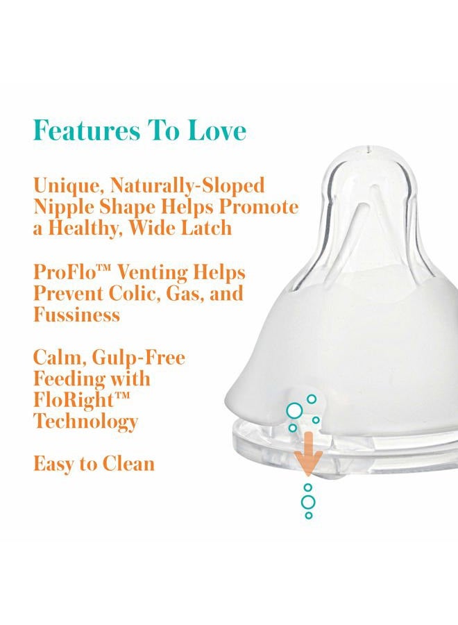 evenflo Feeding Balance + Standard Neck BPA-Free Plastic Baby Bottles - 120ml, Clear, 6ct - Image 3