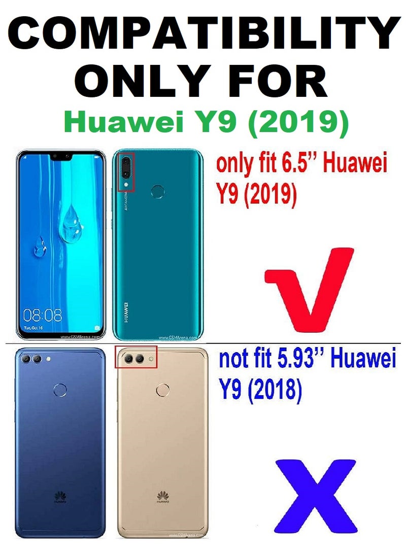 we3 2 Pieces Tempered Glass Screen Protector Anti-Spy Privacy Designed For Huawei Y9 (2019) Full Glue Edge to Edge Full Screen Coverage And Bubble Free - Image 3