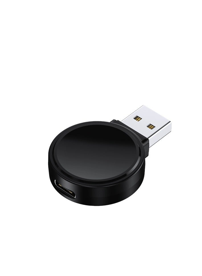 GULFLINK Mini Charger 2-in-1 Fast Charging Magnetic Wireless Charger For Apple Watch Black  - Image 1