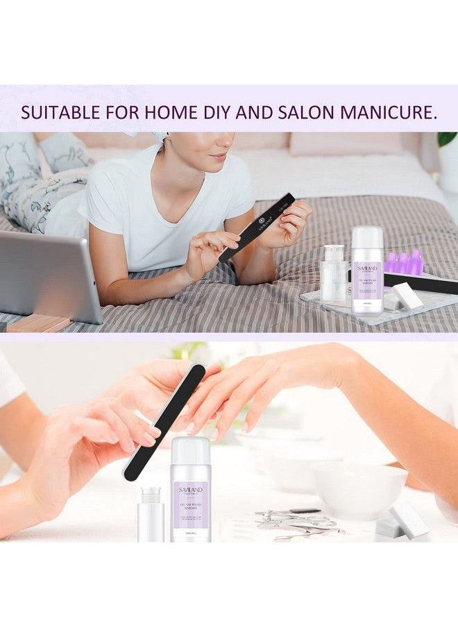 Saviland 250Ml Gel Nail Polish Remover Kit Nail Polish Remover With Nail Clips Nail Toolscuticle Pusher 500Pcs Cotton Pad Nail Remover Manicure Kit For Salon Home Diy  - Image 5