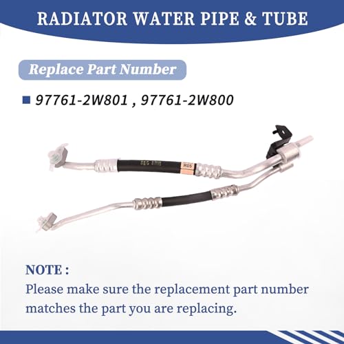 Getfarway Radiator Water Pipe & Tube A/C Refrigerant Discharge Hose 97761-2W801 Compatible with Hyundai Santa Fe 2013 2014 2015 2016 2017 2018 2019 Replacement 977612W800 Air Conditioner Pipe Assembly - Image 3