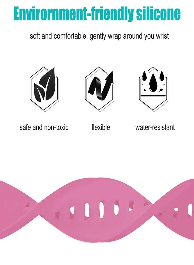 ACM Watch Strap Silicone Belt 22mm compatible with Noise Colorfit Mighty Smartwatch Classic Band Light Pink - Image 3