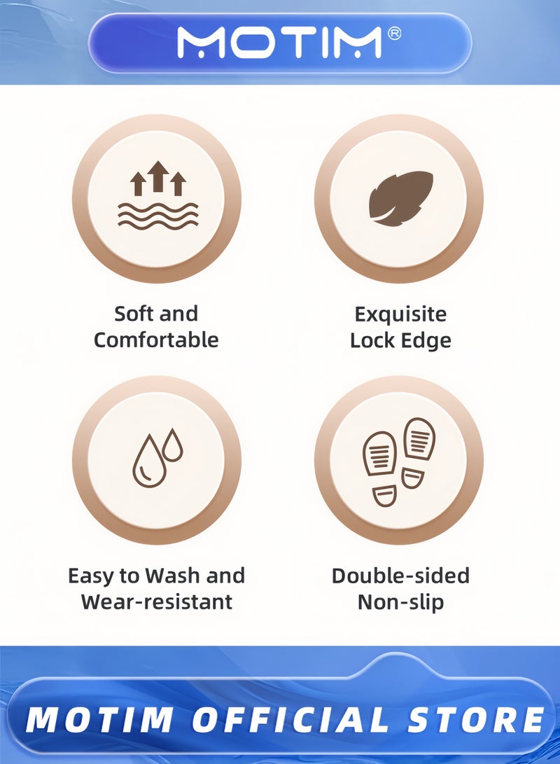 موتيم حصيرة لعب كبيرة للأطفال قابلة للطي مع ظهر غير قابل للانزلاق قابلة للغسل وغير سامة وآمنة للزحف قابلة للحمل للأطفال (160x200 سم) - Image 3