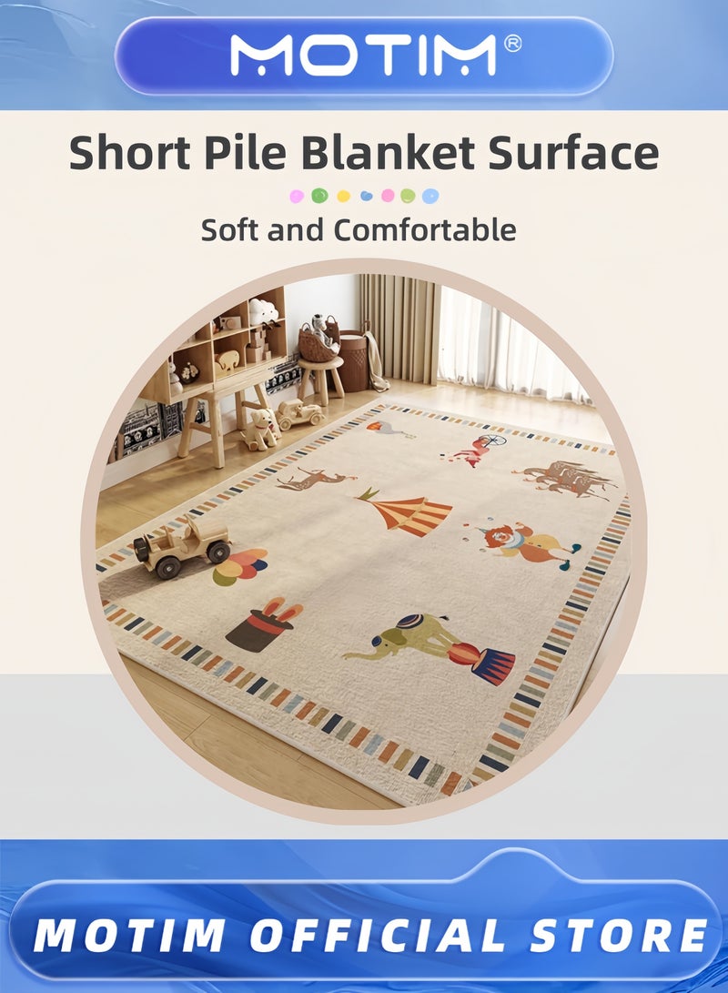 موتيم حصيرة لعب كبيرة للأطفال قابلة للطي مع ظهر غير قابل للانزلاق قابلة للغسل وغير سامة وآمنة للزحف قابلة للحمل للأطفال (160x200 سم) - Image 4