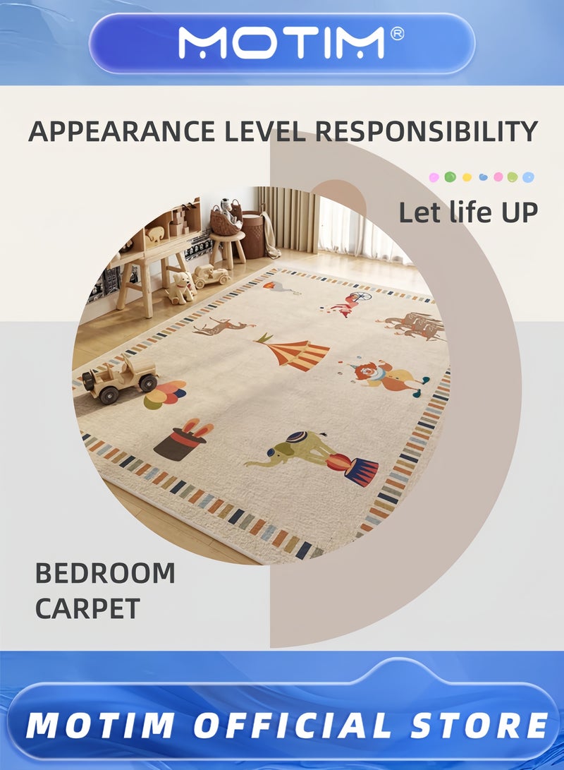 موتيم حصيرة لعب كبيرة للأطفال قابلة للطي مع ظهر غير قابل للانزلاق قابلة للغسل وغير سامة وآمنة للزحف قابلة للحمل للأطفال (160x200 سم) - Image 2