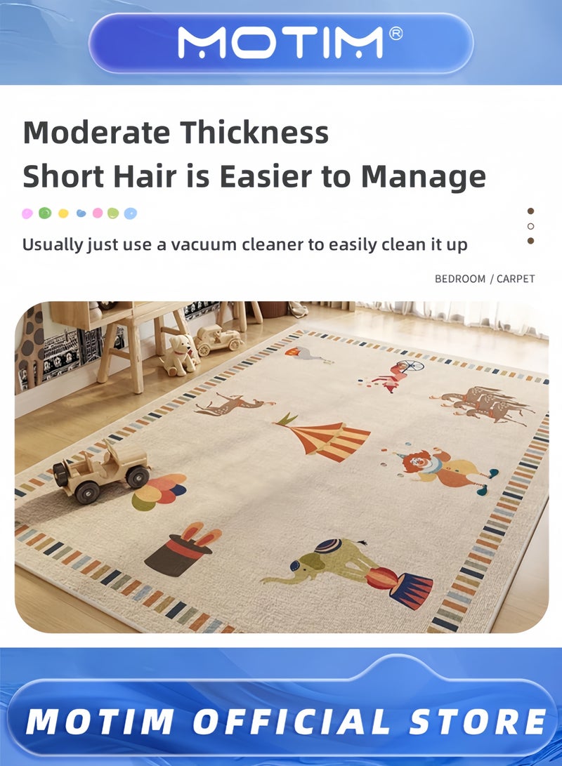 موتيم حصيرة لعب كبيرة للأطفال قابلة للطي مع ظهر غير قابل للانزلاق قابلة للغسل وغير سامة وآمنة للزحف قابلة للحمل للأطفال (160x200 سم) - Image 5