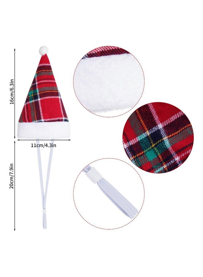 Jmkcoz 6 Pieces Pet Cat Dog Christmas Santa Hat Holiday Party Cute Costumes for Puppy Kitten Christmas Cosplay Dress Up Supplies (Mixed) - Image 2