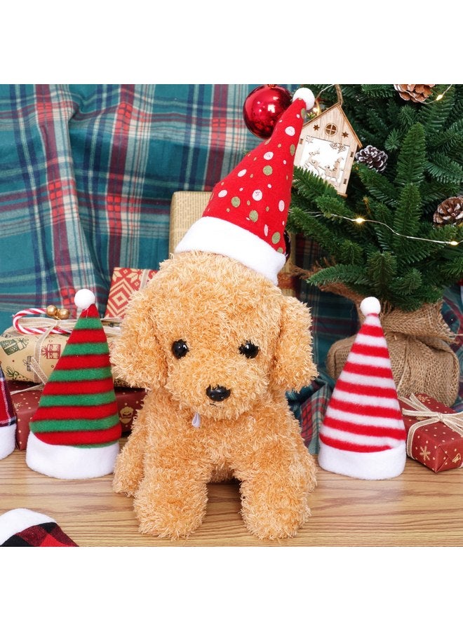 Jmkcoz 6 Pieces Pet Cat Dog Christmas Santa Hat Holiday Party Cute Costumes for Puppy Kitten Christmas Cosplay Dress Up Supplies (Mixed) - Image 3