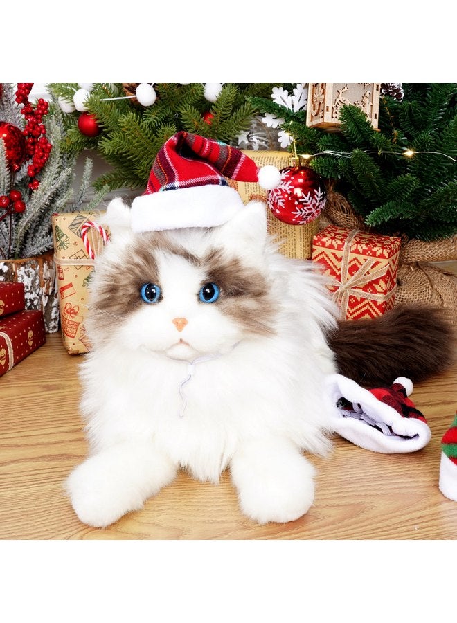 Jmkcoz 6 Pieces Pet Cat Dog Christmas Santa Hat Holiday Party Cute Costumes for Puppy Kitten Christmas Cosplay Dress Up Supplies (Mixed) - Image 4