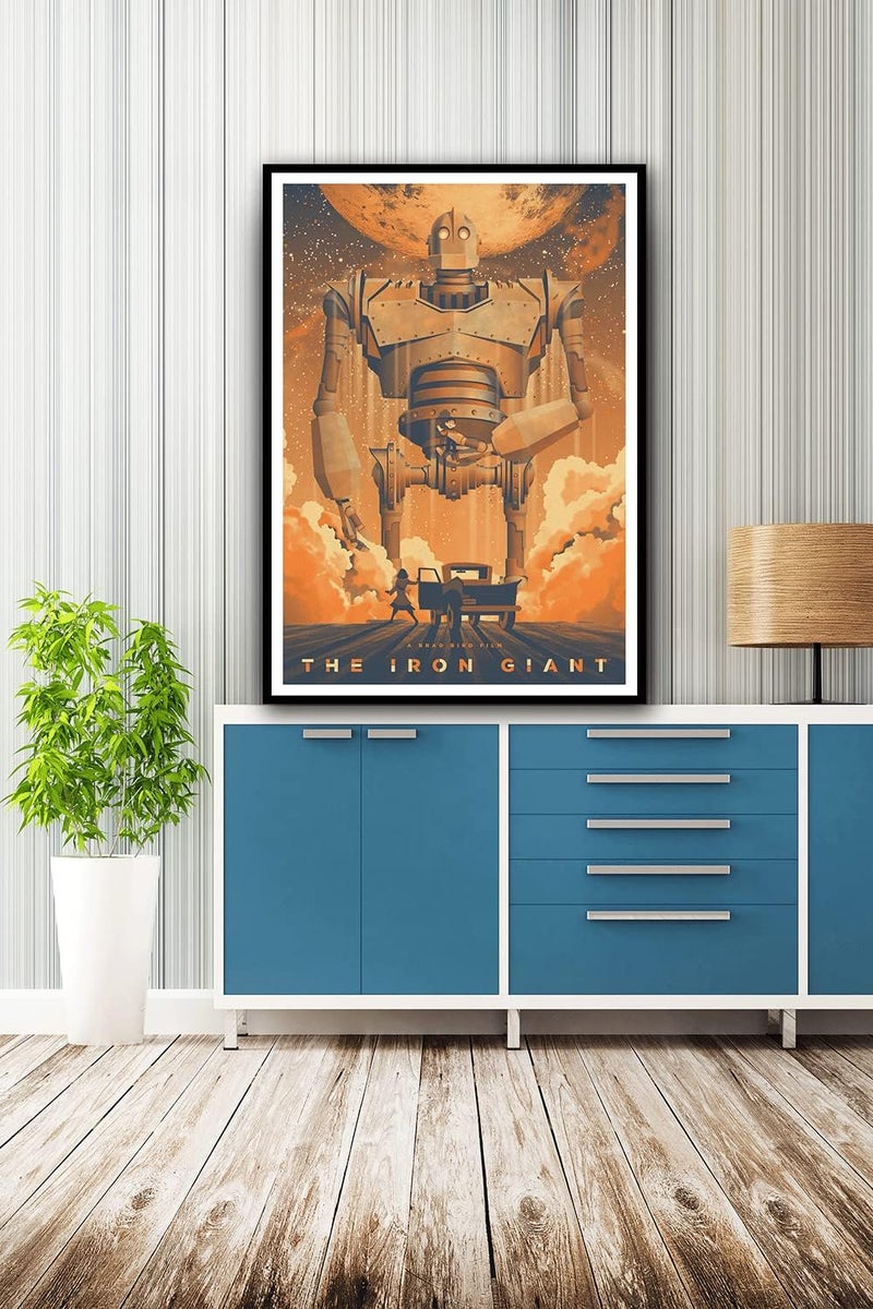 Ukeclvd The Iron Giant Movie Poster Robots and little boys Family Decorative Painting Wall Art Canvas Posters Gifts 12x18 inch No Frame - Image 5