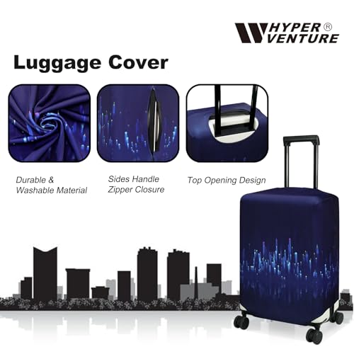 HYPER VENTURE Washable Luggage Cover - Fashion Suitcase Protector Fits 31-32 Inch Luggage (Nightscape, XL) - Image 2
