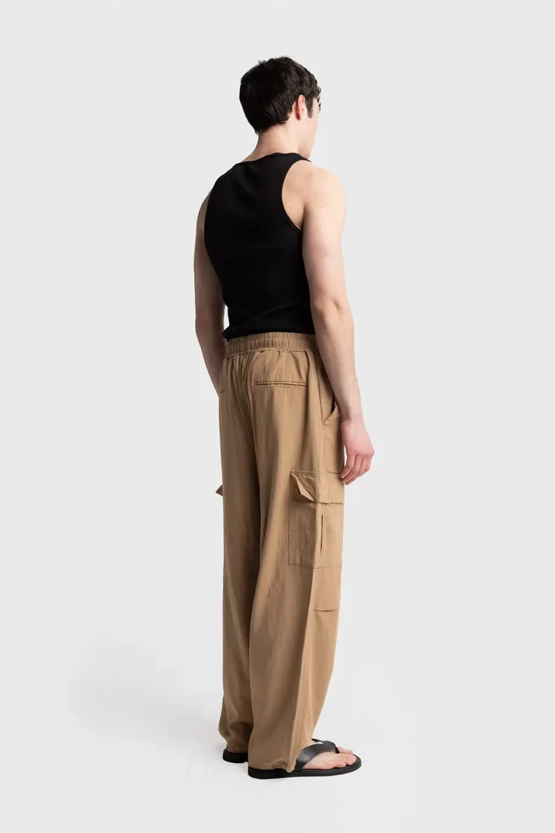 Giesto Camel Brown GIESTO Men's Cotton Knit Pants for Men | Best Price UAE