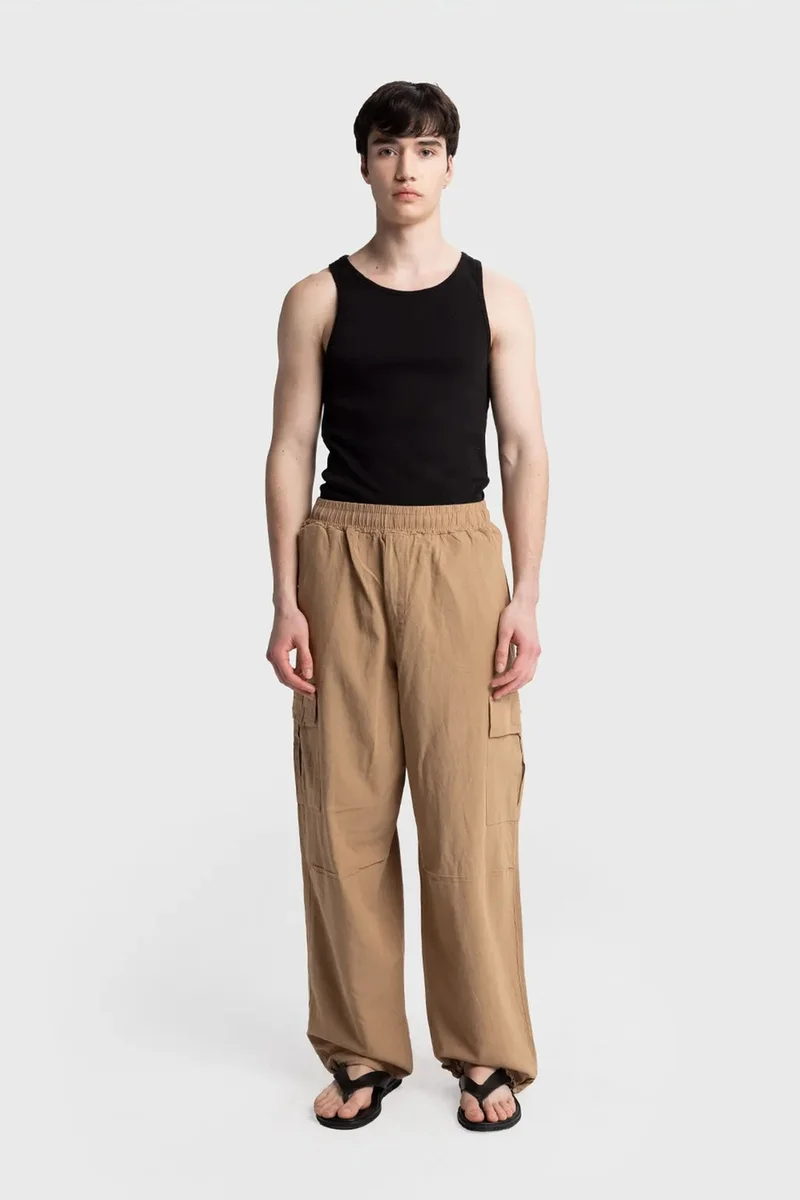 Giesto Camel Brown GIESTO Men's Cotton Knit Pants for Men | Best Price UAE