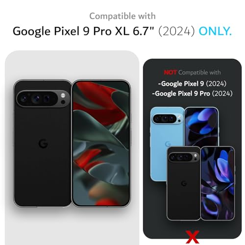 TUDIA for Google Pixel 9 Pro XL Case 2024 MergeGrip Magsafe Compatible Case Military Grade Dual Layer Shockproof Slim NonSlip Heavy Duty Protective Phone Cases Green Lily - Image 3