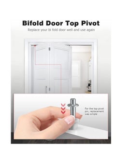 KASTWAVE 16 PCS Bifold Door Hardware Repair Kit,  Repair Replacement Parts for Bi-fold Door Sliding Door, Suitable for Folding Pocket Door Accordion Door Barn Door  - Image 3