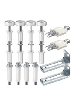 KASTWAVE 16 PCS Bifold Door Hardware Repair Kit,  Repair Replacement Parts for Bi-fold Door Sliding Door, Suitable for Folding Pocket Door Accordion Door Barn Door  - Image 1