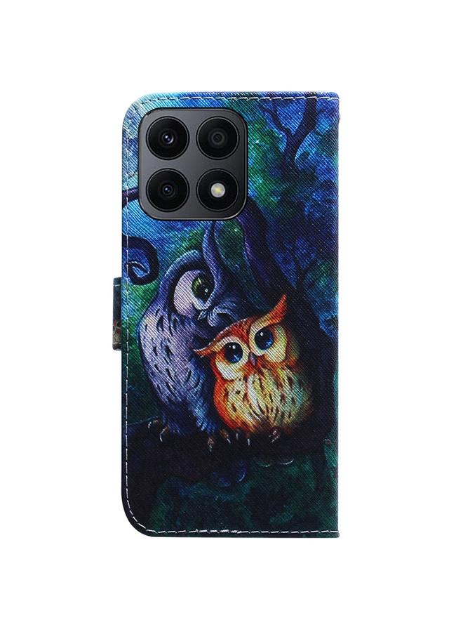 S-TOP Case For Honor X8a Coloured Drawing Flip Leather Phone Case - Image 3