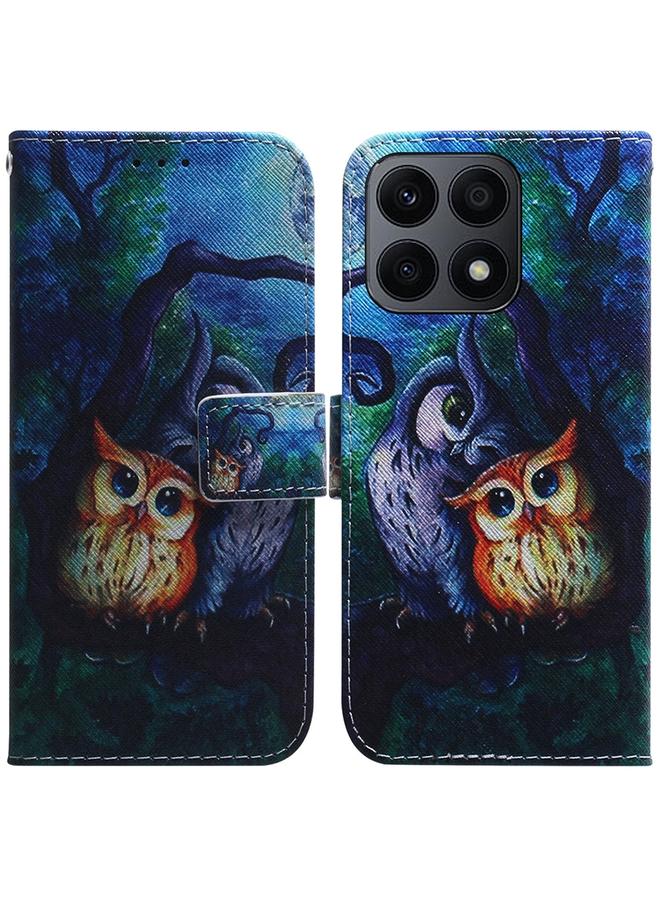 S-TOP Case For Honor X8a Coloured Drawing Flip Leather Phone Case - Image 1