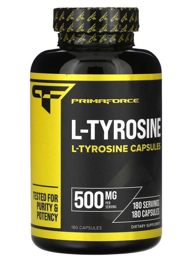 Primaforce L-تيروزين 500 ملغ 180 كبسولة