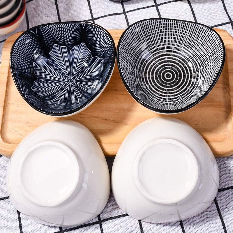 Whitenesser Ceramic Dipping Bowls Set of 4 Japanese Porcelain Side Dish Seasoning Dishes for Sushi Seasoning SJ - Image 5