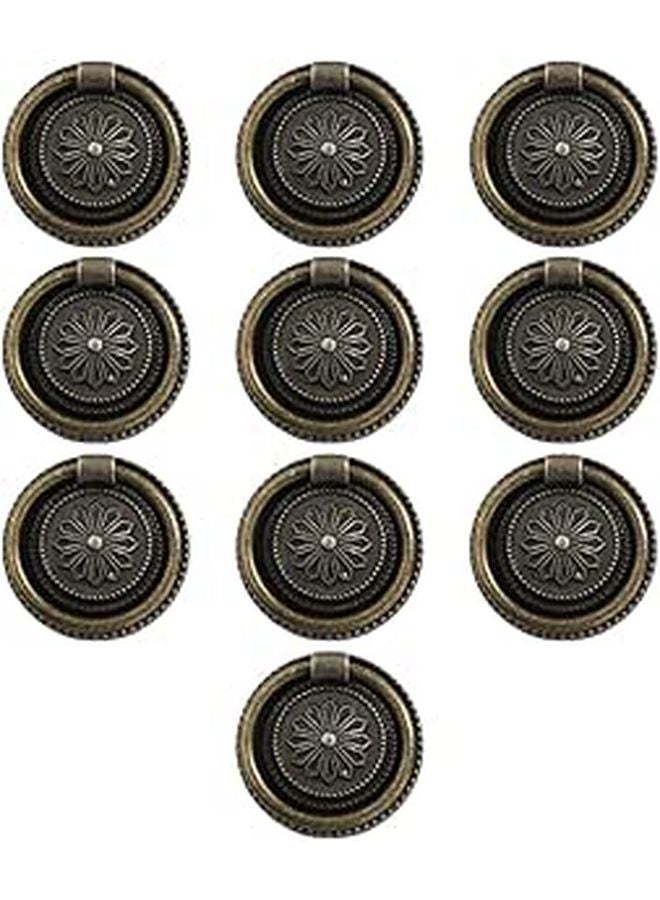 Vintage Zinc Alloy Cabinet Knobs Drawer Handles 10Pcs Set Kitchen Furniture Hardware - Image 1