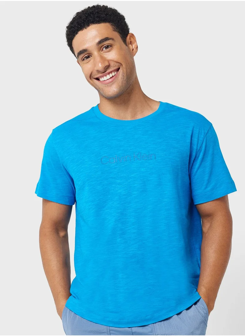 CALVIN KLEIN Logo Crew Neck T-Shirt