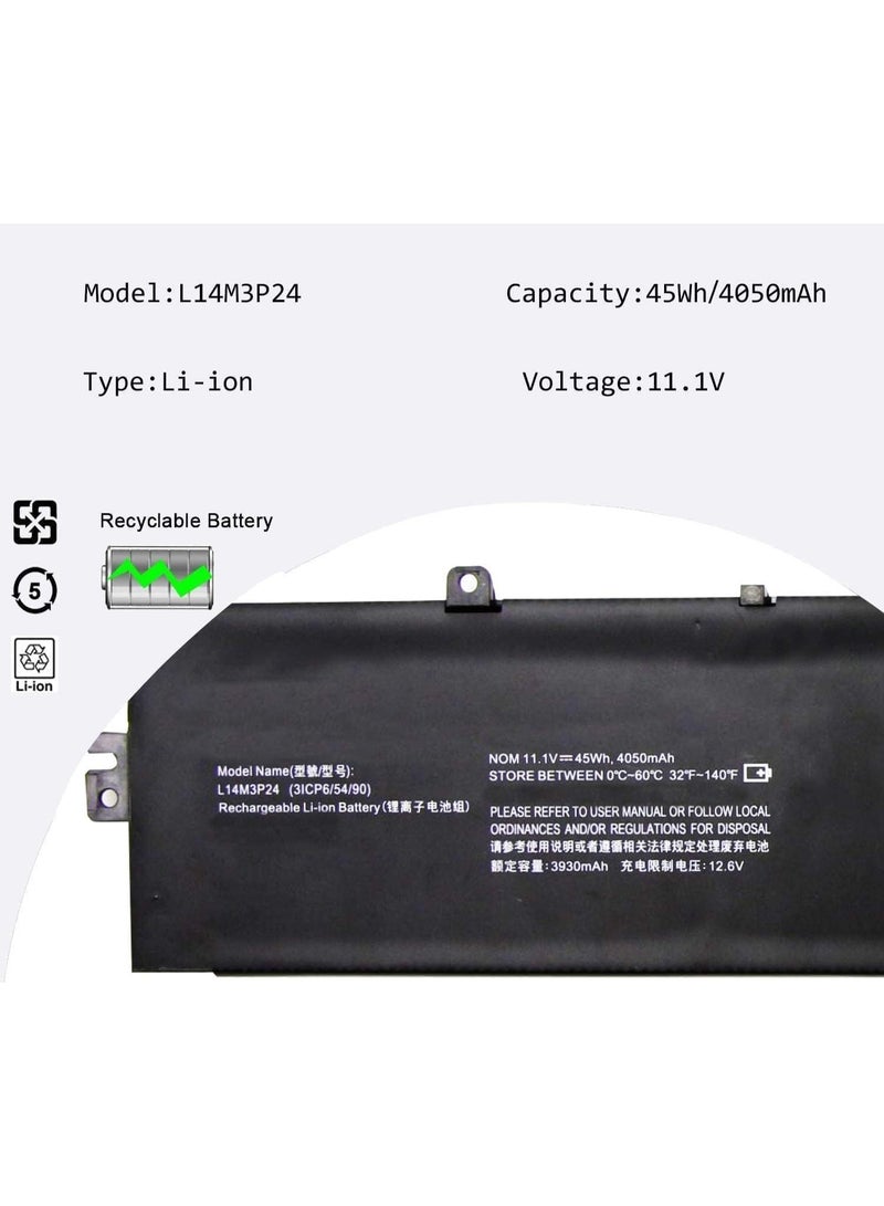 Terabyte بطارية L14M3P24 متوافقة مع لي.نوفو Y520-15IKBA Y520-15IKBM Y520-15IKBN IdeaPad Y700-14ISK 700-15ISK 700-17ISK سلسلة L14S3P24 L16S3P24 L16M3P24 11.1V 45Wh - Image 2