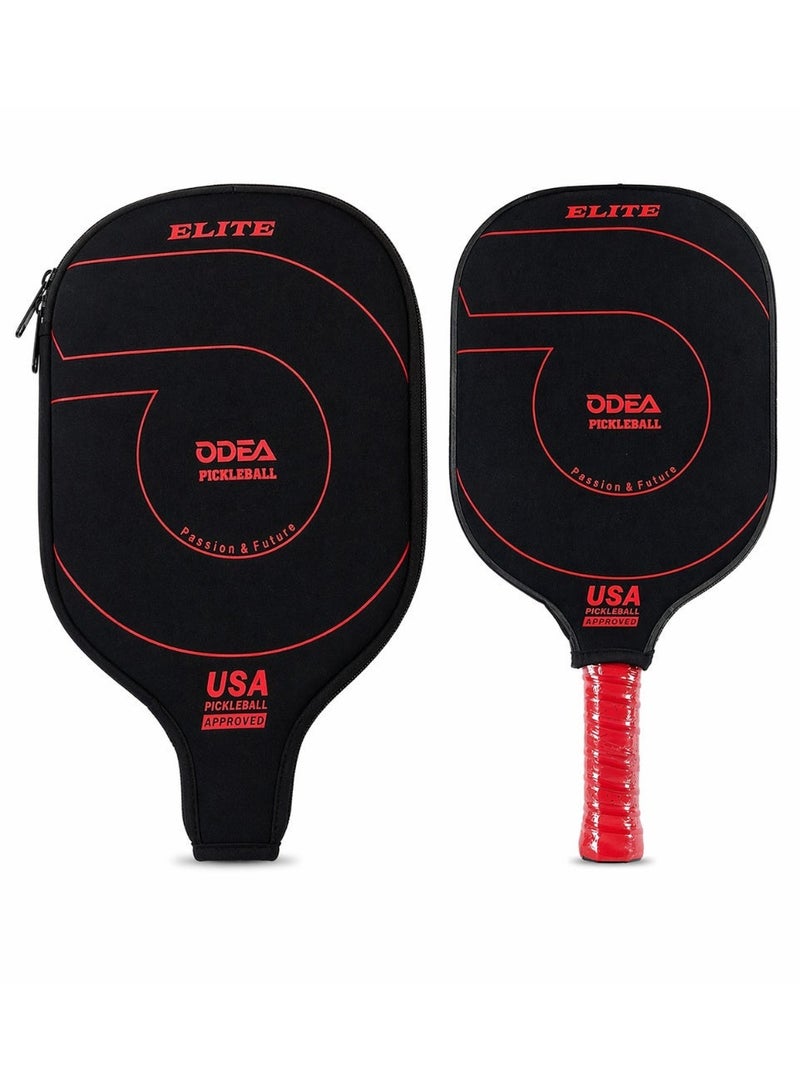 ODEA07 Elite Pickleball Paddle – USA Approved, Lightweight Graphite/Fiberglass Racket with Cover - Image 2