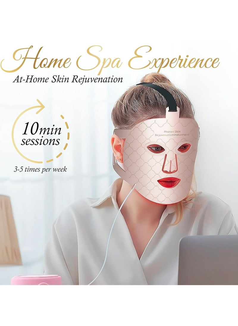 Ru syanl - 7 Colors Photon Skin Rejuvenation Red LED Light Face Mask Silicone Soft Light Therapy Beauty Device for Skin Care Lift Anti-Aging - Image 1