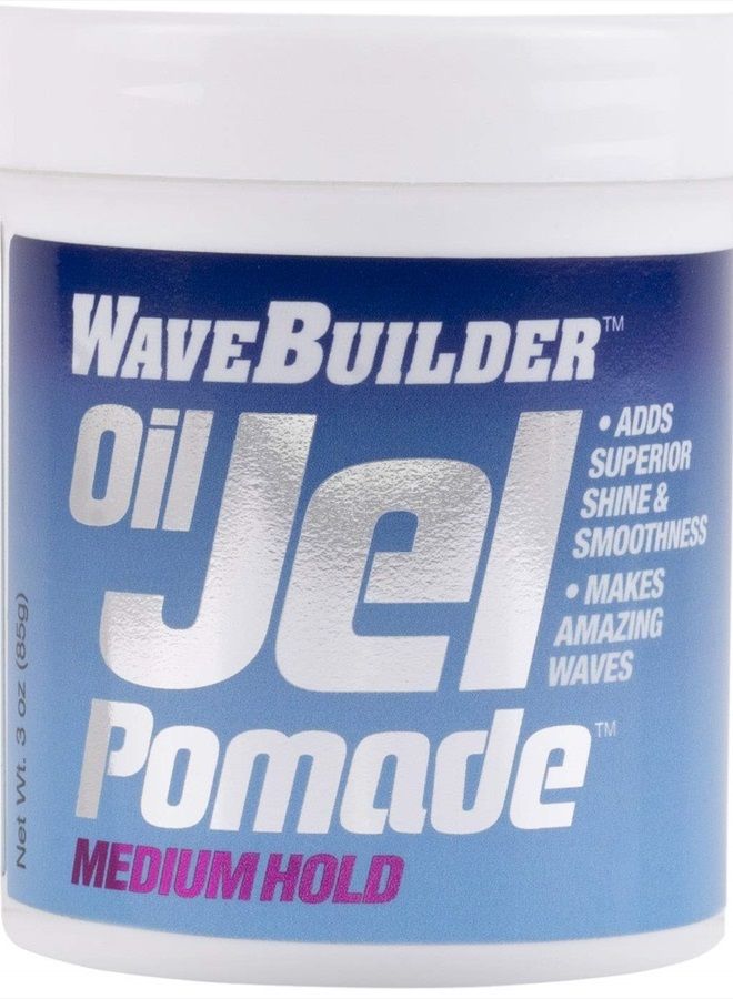 Wavebuilder Oil Jel Pomade Medium Hold, 3.5 OZ - Image 1