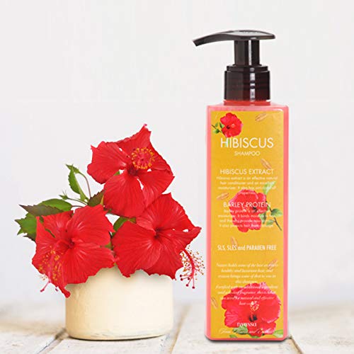 Nyassa Hibiscus Shampoo + Conditioner Hibiscus extract and Barley protein ideal for dry and damaged hair (250+265ml) - Image 3