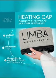 Limba Cosmetics Hair Steamer Head Spa Cap for Salon and Home Hair Care - Fast Heating, Adjustable Temperature and Enhanced Results, 2nd gen., Beige Color  - Image 2