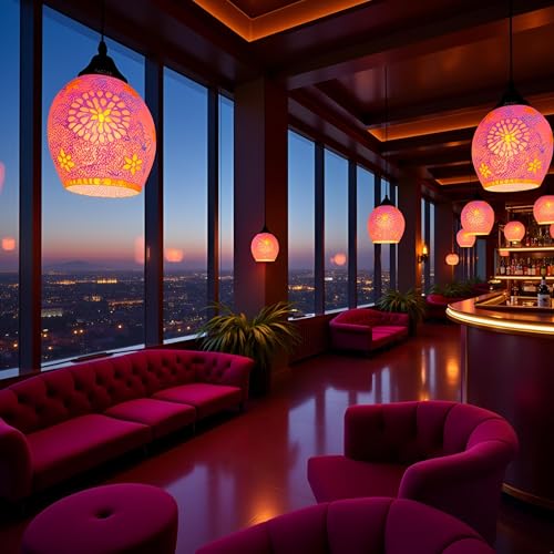 Lyse Decor Hanging Lights for Kitchen Counter, Hanging Lamps for Bedroom/Living Room and Pendant Lamps for Home Decoration (Without Bulb) - Image 2