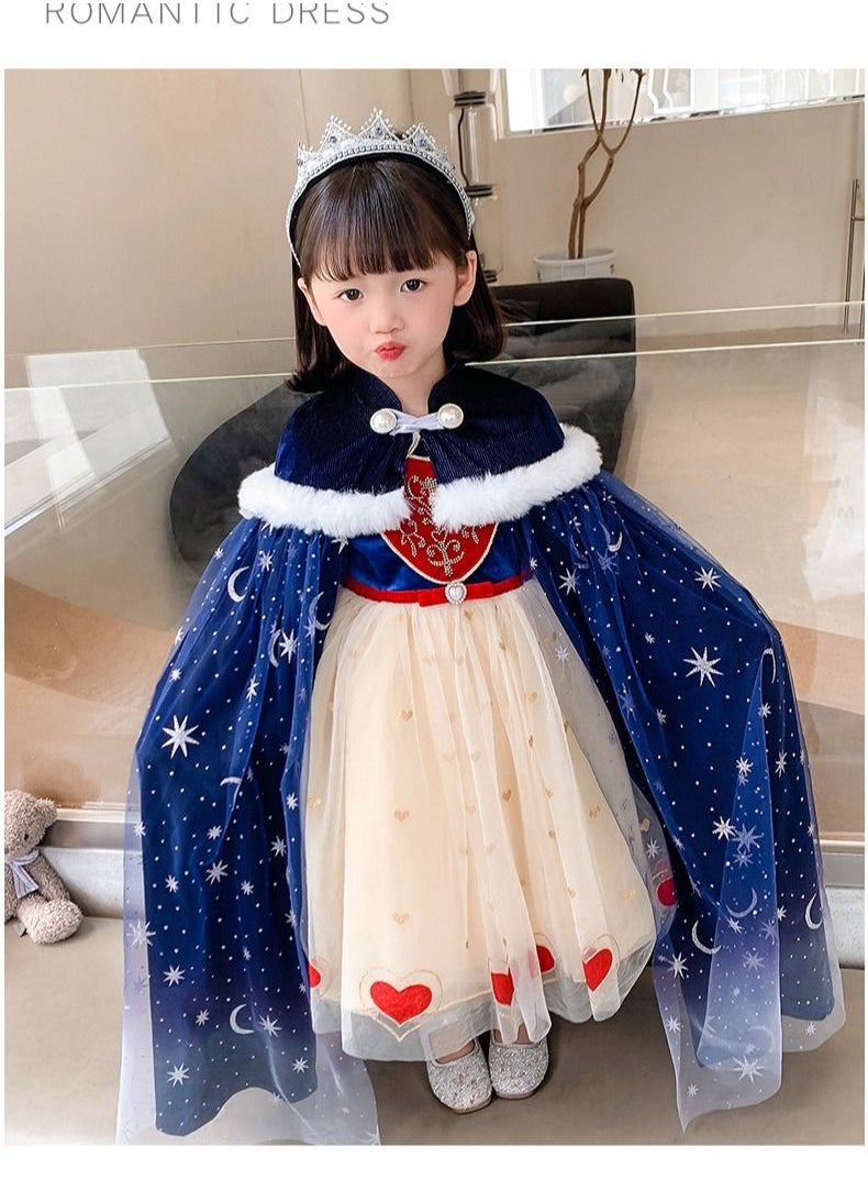 Loquat Fairytale Princess Themed Party Fancy Dress Cosplay Costume Blue 