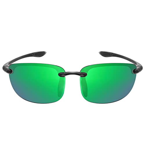 JULI Eyewear JULI Nylon Polarized Sunglasses for Men Women Driving Fishing Baseball Driving 8001(Nylon Polarized Grey/Green Revo) - Image 2