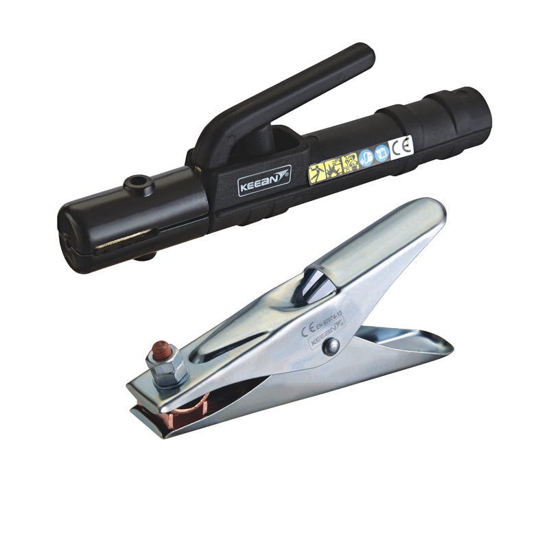 KEEAN ARC Welding Euro Style Electrode Holder + Heavy Duty Earthing Clamp, Combo, 400 AMP, Without cable wire - Image 4